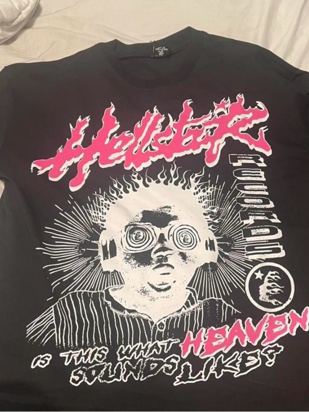 Black and pink hellstar t shirt size large